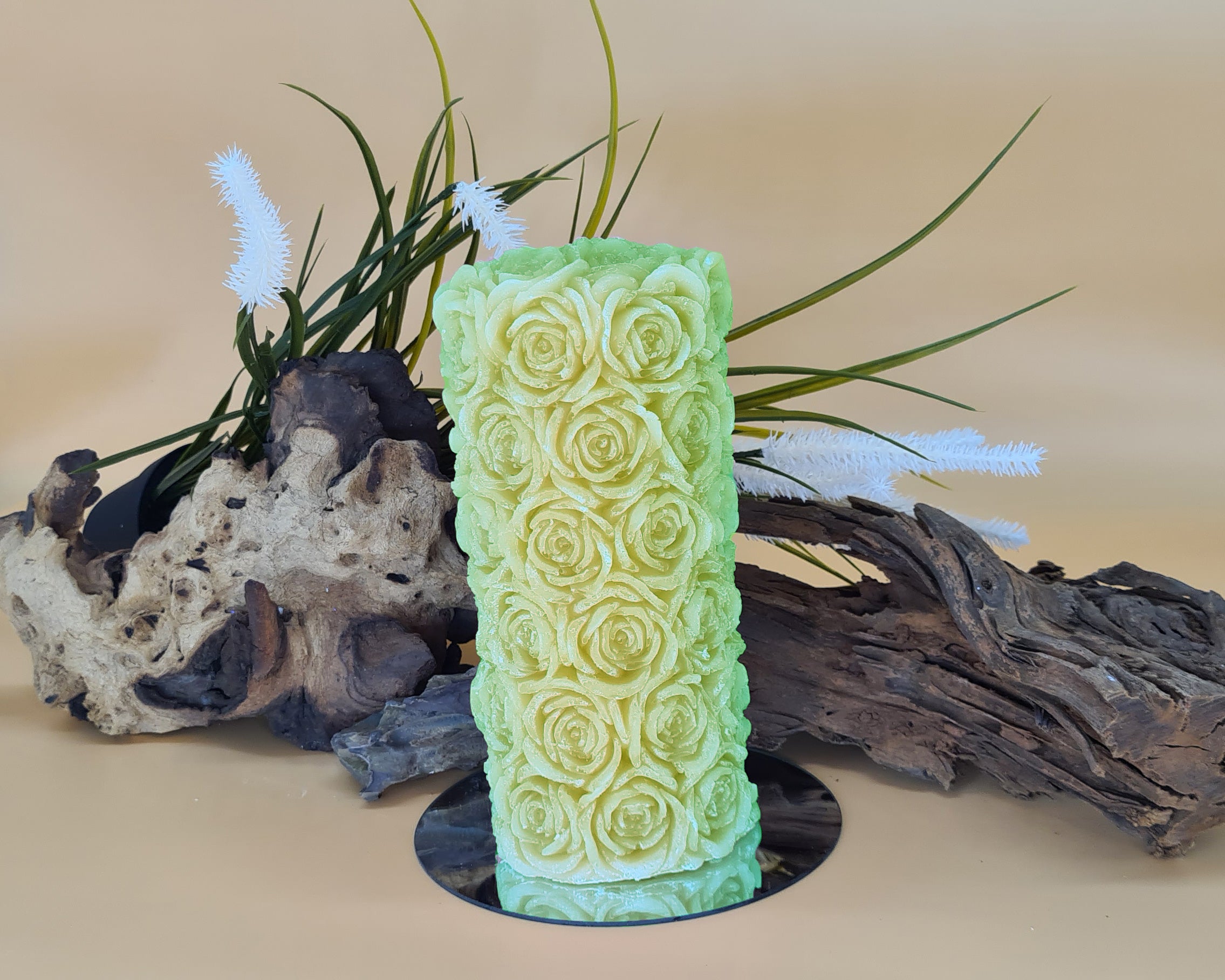 Morning Glory Flower Design Candle Molds Swirl Sculpture Pillar Candle  Silicone Mold Unique Shaped Twirl Minimalist Decor